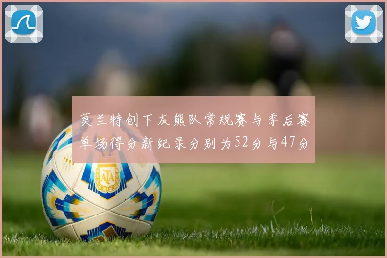莫兰特创下灰熊队常规赛与季后赛单场得分新纪录分别为52分与47分